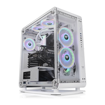Core P6 TG 強化玻璃中直立式機殼 雪白版