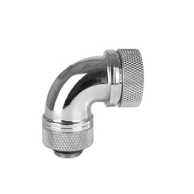 Pacific G1/4 PETG硬管專用90度管接頭 外徑16mm – 銀色