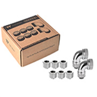 Pacific M-Pro G1/4 PETG Tube 外徑16mm硬管管接頭組合包 – 銀色